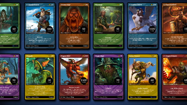 Cartes Héros du jeu Blight of the Immortals